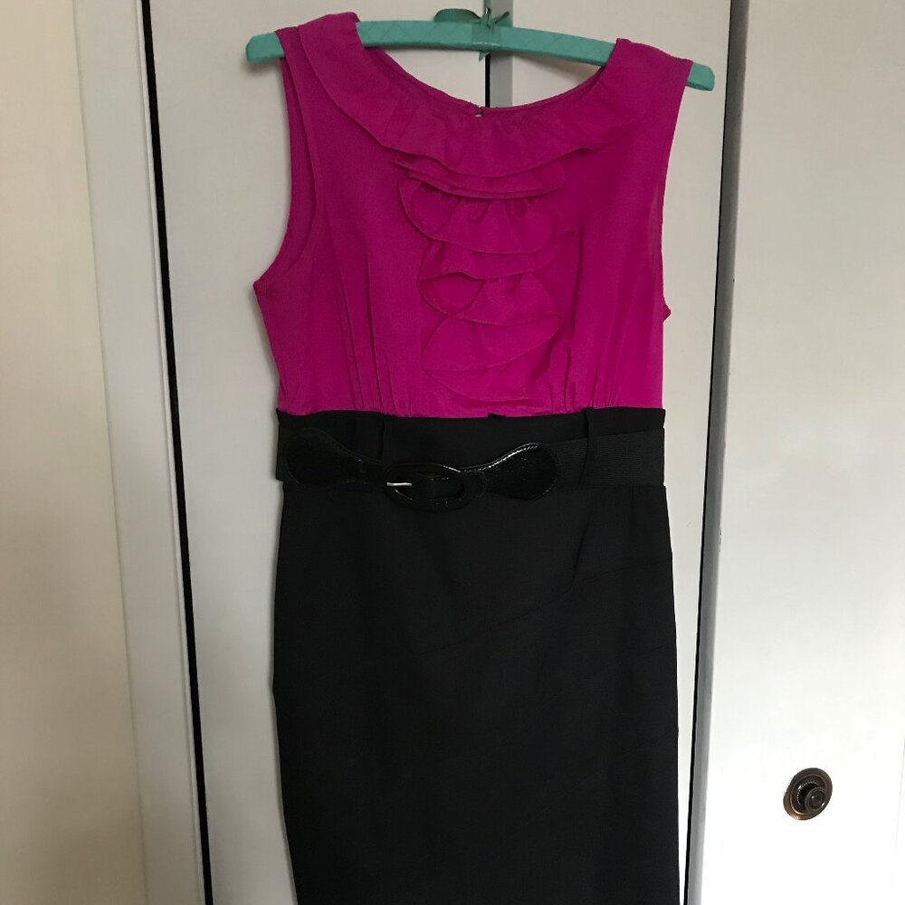 AB Studio Ladies Pink And Black Dress Size 10
